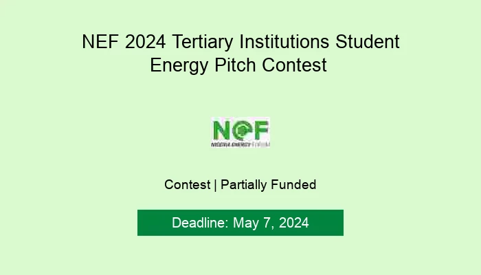 NEF 2024 Tertiary Institutions Student Energy Pitch Con