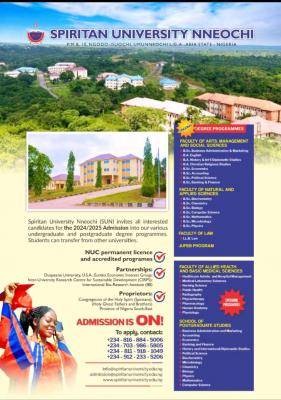 Spiritan University releases admission form for 2024/2025 academic session