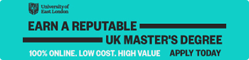 Earn a reputable UK Masters Degree at University of East London Apply Today