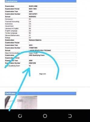 LASPOTECH HND screening result for 2020/2021 session