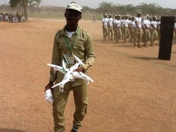 Corper Built a Drone in NYSC Camp - (See Photos)