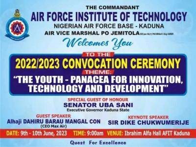 AFIT announces 2022/2023 Convocation Ceremony