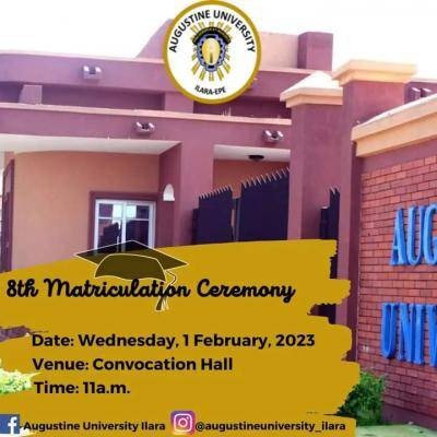 Augustine University reschedules 8th Matriculation Ceremony