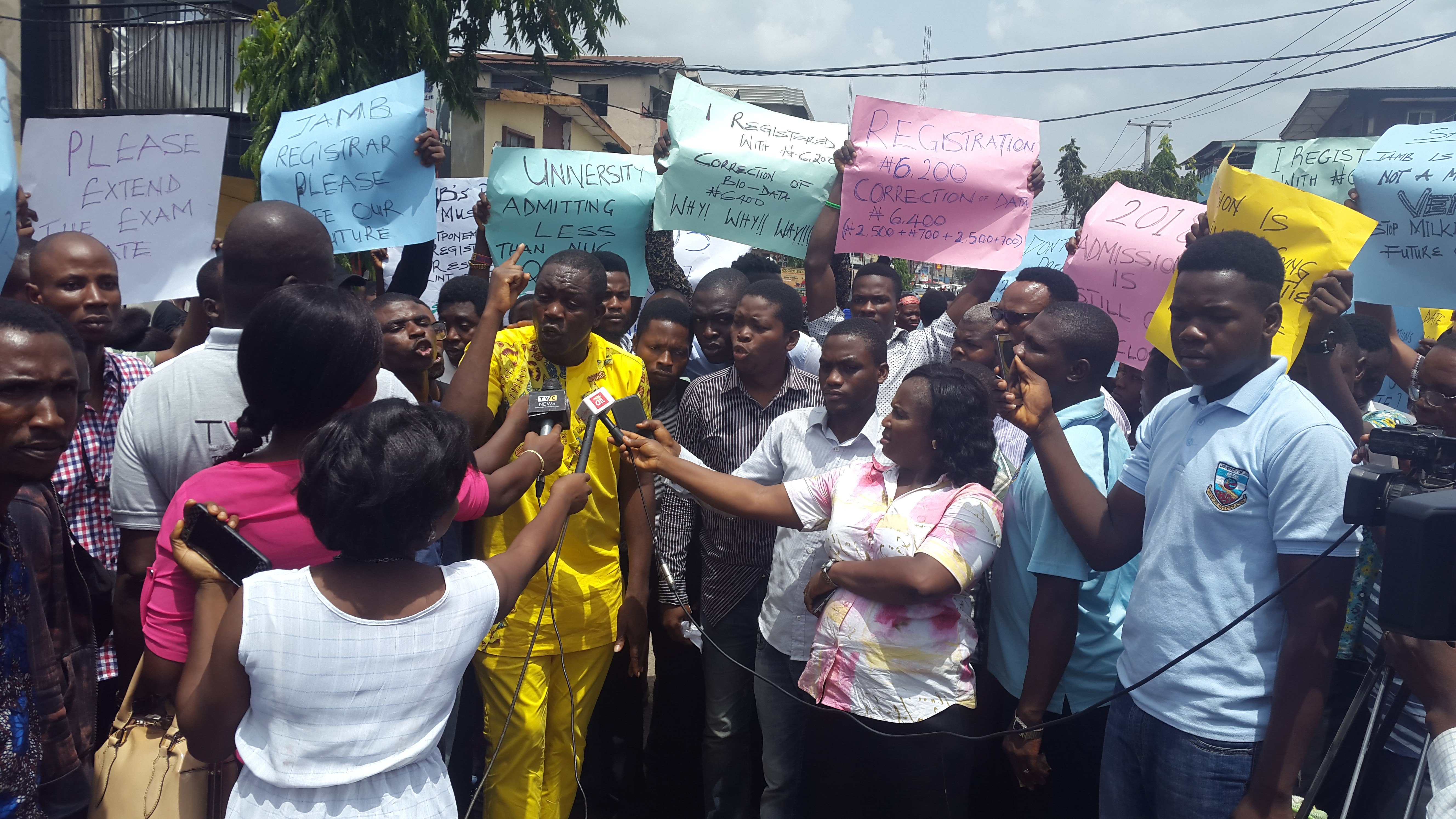 UTME Candidates Protest Exam Date, Demand Extension