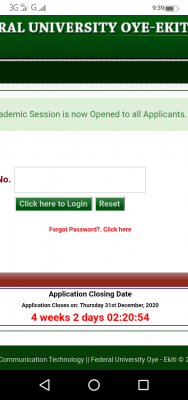 FUOYE extends Post UTME registration deadline for 2020/2021 session