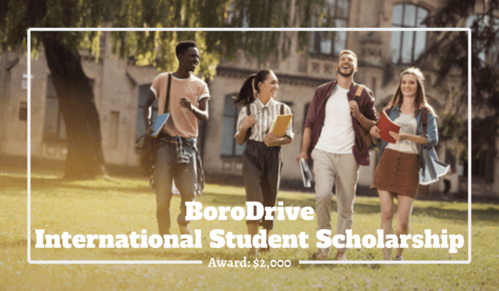 Study in US: BoroDrive International Student Scholarship 2020