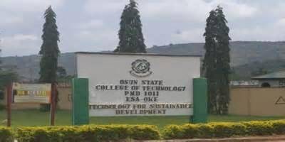 OSCOTECH Full-Time HND, PGD And Advanced Cert. Admission, 2018/2019