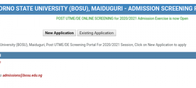 Borno State University Post-UTME/DE 2020: Cut-off Mark, Eligibility and Registration Details