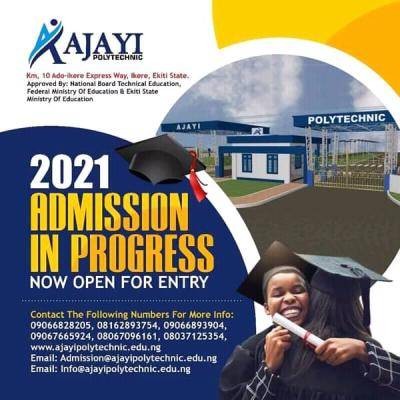 Ajayi Polytechnic admission for 2021/2022 session