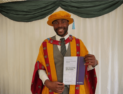 Madonna Student Who Graduated With 2.2 Emerges Best PhD Student in a UK University