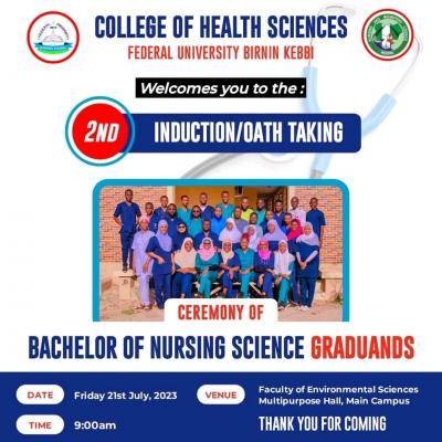 FUBK induction ceremony of Nursing Science graduands