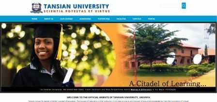 Tansian University Post-UTME Admission Screening 2017/2018 Announced