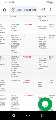 RSUST extends pre-degree registration deadline for 2020/2021 session