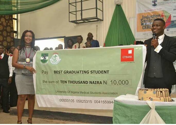 UNN Position on the N10,000 Cheque Presented to the Best Graduating Student