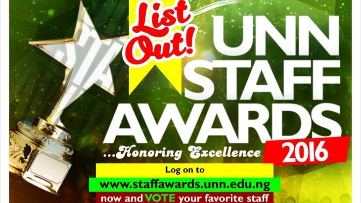 UNN Staff Awards 2016 - Vote Your Favorite Staff