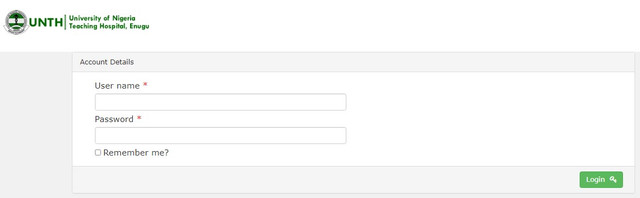 SON UNTH Enugu Login Portal