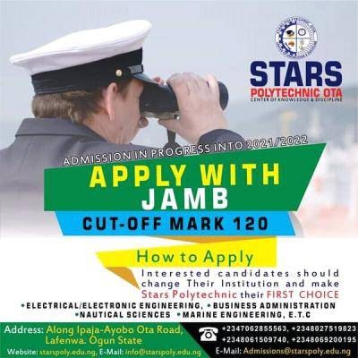 Stars Polytechnic admission for 2021/2022 session