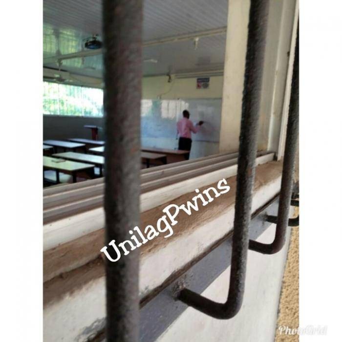 UNILAG Lecturer Seen Teaching an Empty Class