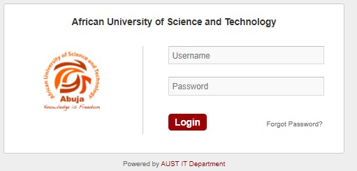 AUST Postgraduate Students Login Portal