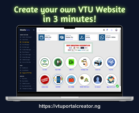 How to Build a VTU Portal - VTU Portal Creator