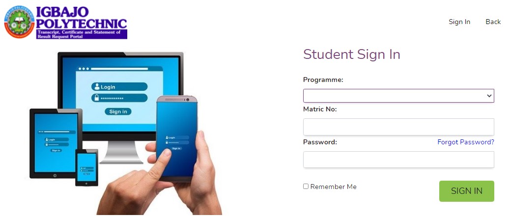 IGBAJOPOLY Login Portal