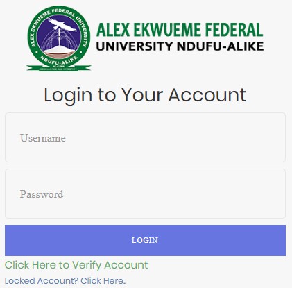 FUNAI Postgraduate Students Login Portal