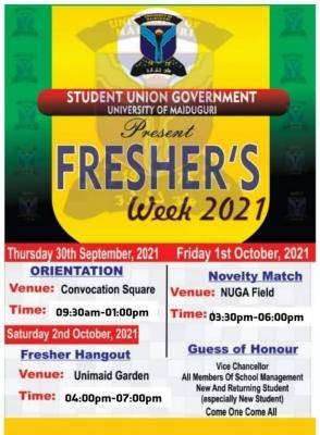 UNIMAID SUG freshers week