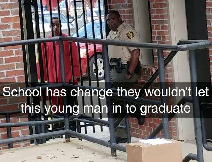 High School Student Denied Access to His Graduation Ceremony for Coming Late